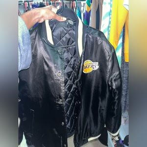 Oversized Lakers bomber jacket